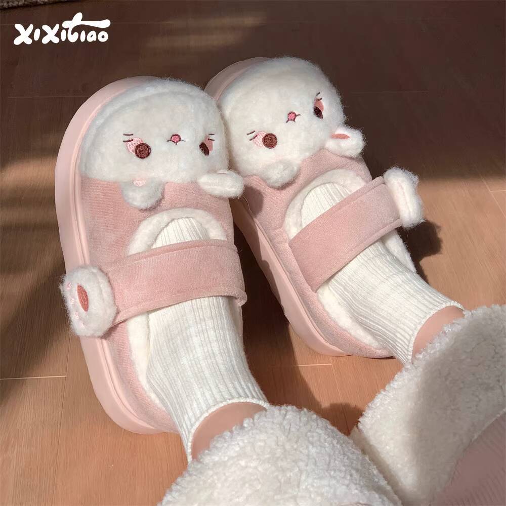 Women Shoes Winter - Зимние домашние тапочки, мягкие домашние домашние