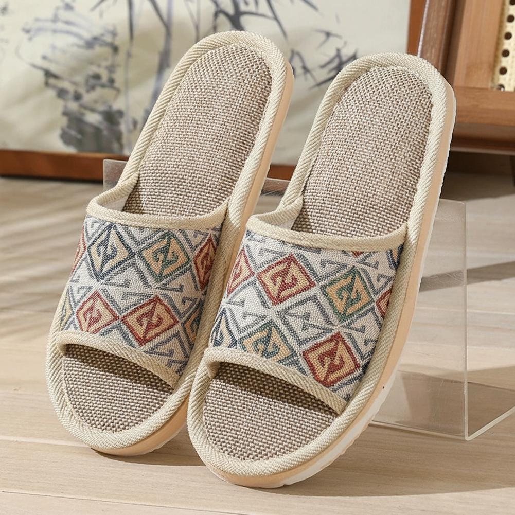 Mule Slip On - Льняные тапочки Four Seasons для пар,