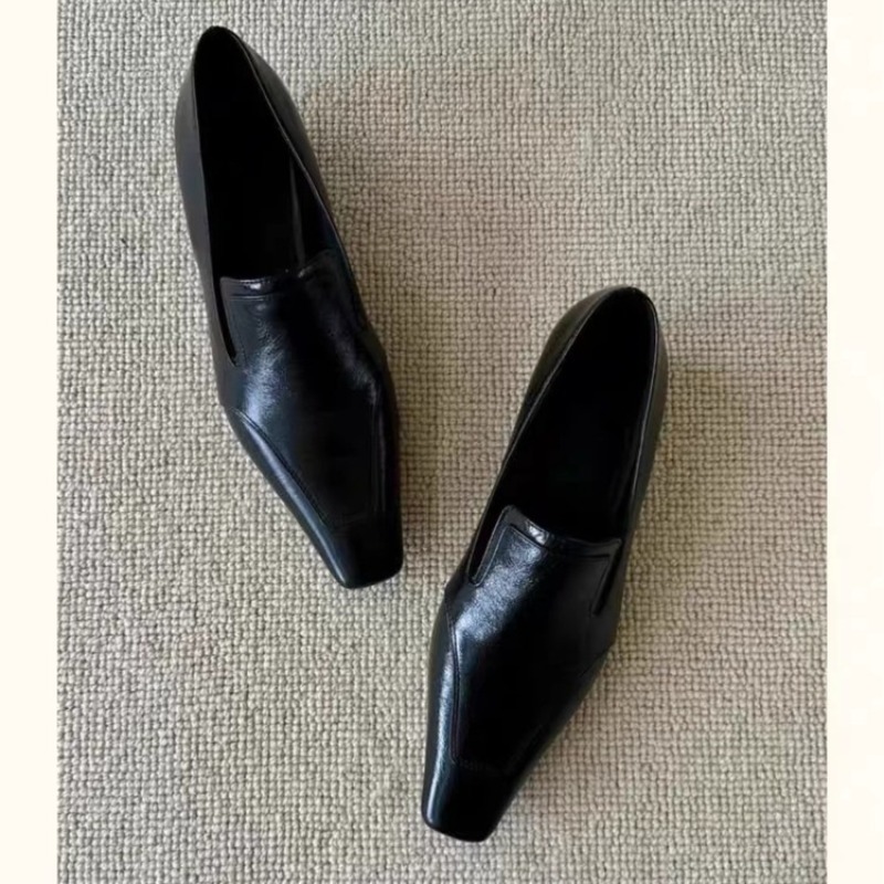 Slingback Pumps Women - Ретро туфли с квадратным носком и