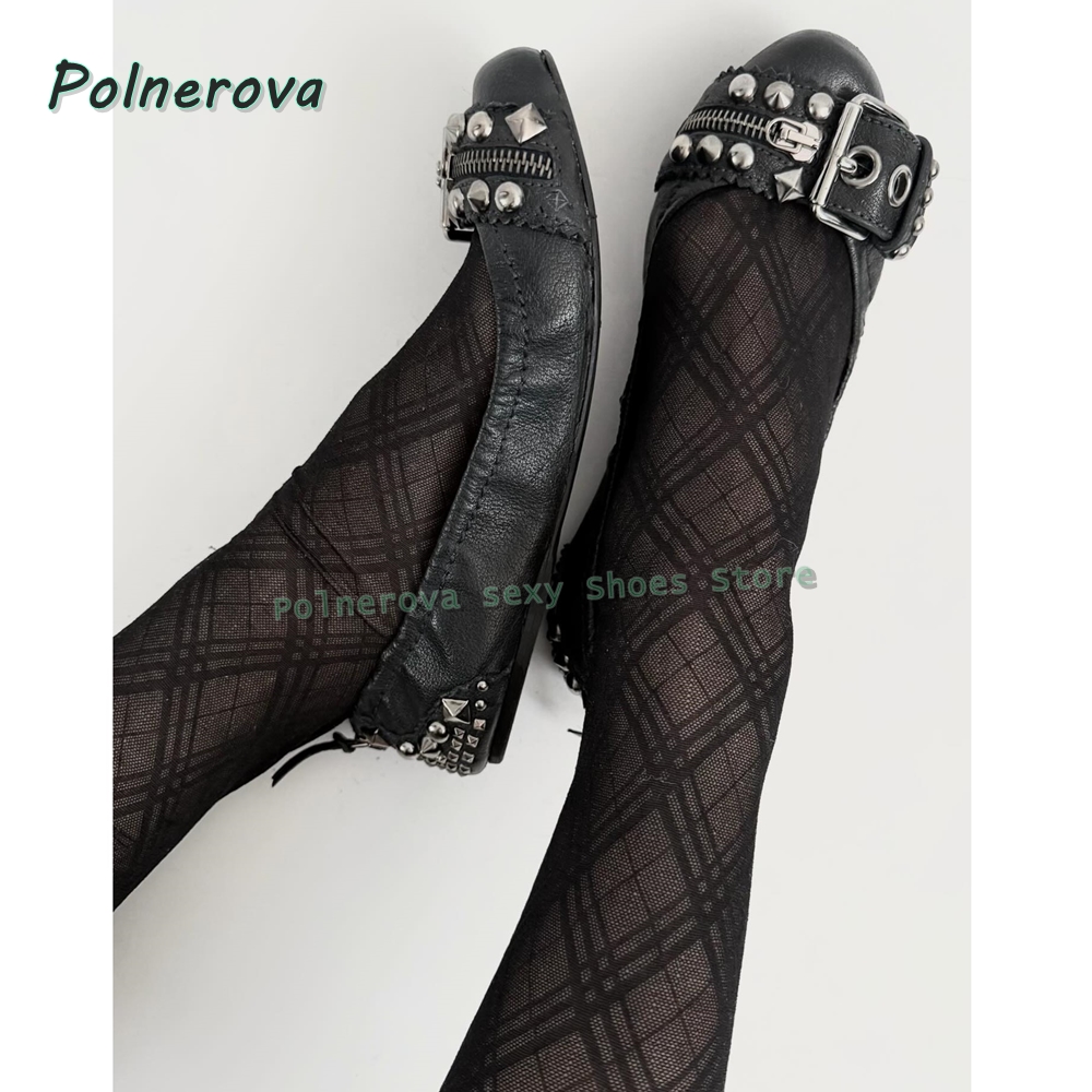 Slingback Pumps Women - Туфли Мэри Джейн с заклепками и