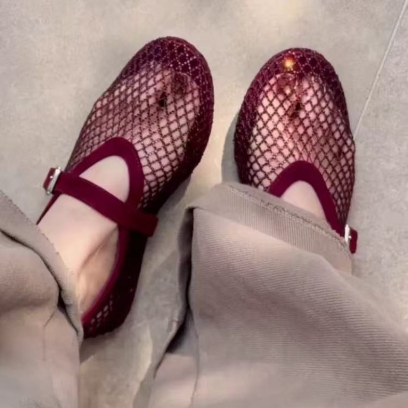 Slingback Pumps Women - Женские туфли-мэри-джейн с полым верхом из