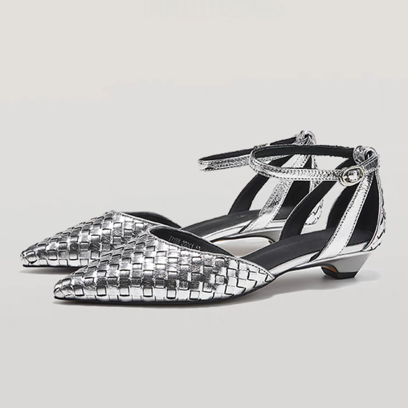 Women Shoes Brand - Женские элегантные сандалии на низком каблуке